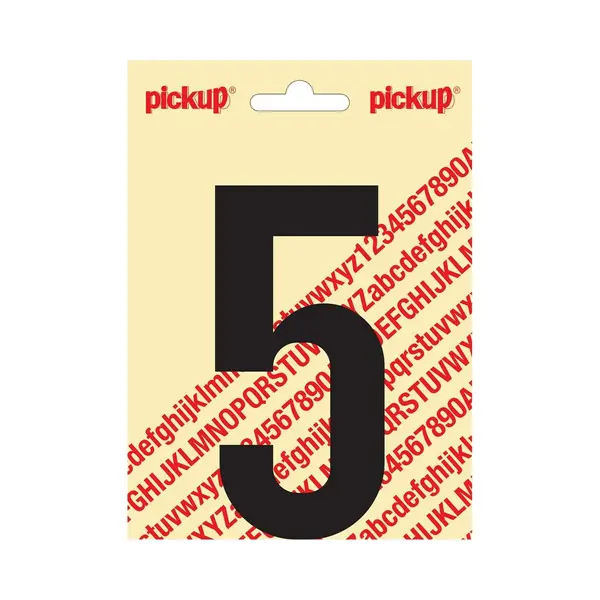Pickup Plakcijfer Nobel 120mm Zwart 5 - 310021205 thumbnail