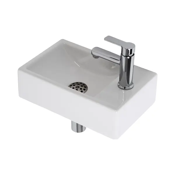 Plieger Houston - Fonteinset Toilet - Compact Design - Wit thumbnail