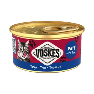 , Voskes Kattenvoer Nat Paté Tonijn 85 Gr
