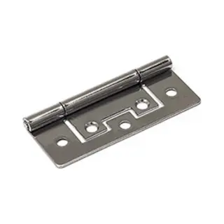 TQ4U Top Quality For You Handson Louvredeurscharnier 75 X 35 Mm - Verchroomd - Vaste Pen - 3 Stuks
