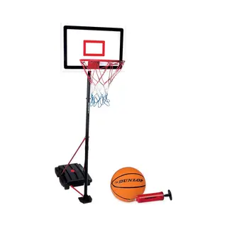 Dunlop Basketbalset - Speelset Junior - In Hoogte Verstelbaar, 165 - 205 Cm - Basketbal Standaard, Bal, Pomp