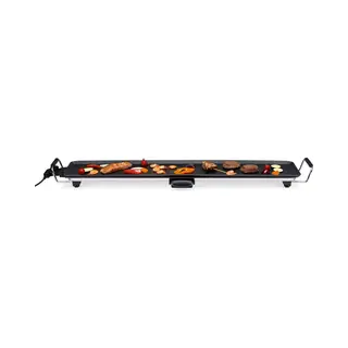 Alpina Teppanyaki Griddle Xxl - Griddle - 100x20cm - 2000W - Einstellbarer Thermostat - Antihaftbeschichtung - Schwarz