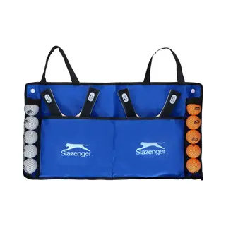 Slazenger Table Tennis Set, 15 Pieces, 4 Table Tennis Bats, 10 Table Tennis Balls And 1 Carry Bag, Easy To Carry, Multi-coloured