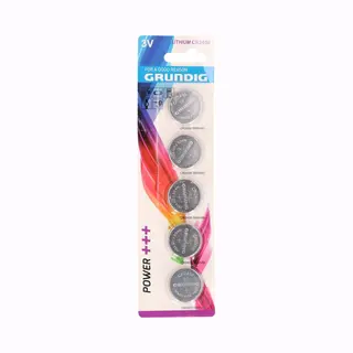 Grundig Knoopcel Batterij - 5x Stuks - CR2450 - Platte Batterijen