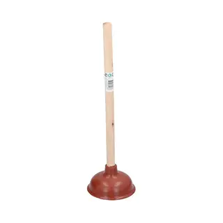 Basic Rubberen Ontstopper Met Houten Steel