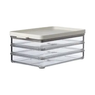 Mepal Meat Fridge Storage Containers 3 Layers - Container With Lid For Meat - Fridge Container For Kitchen Storage & Organization - Dishwasher-safe -
