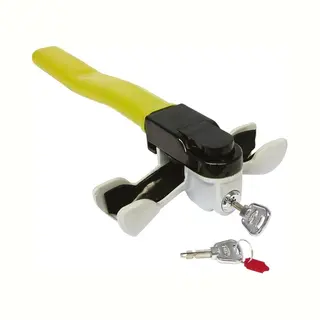 Carpoint Rotarylock - Stuurslot - Voorkomt Autodiefstal - Geel
