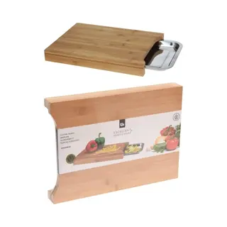 Regalos Miguel Bambusschneidebrett Mit Ausziehbarem Tablett