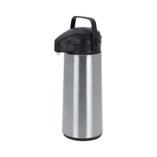 Basic Thermoskan Met Pomp - 1, 8 Liter - Rvs - Vaatwasserbestendig
