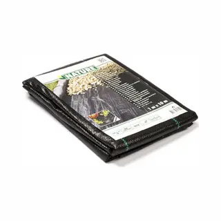 Nature - Gronddoek - 1 X 10m - 100 G/m² - Zwart - Anti-worteldoek