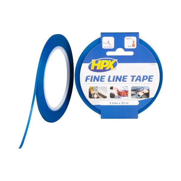 Hpx Fine Line Tape (lineerband) - Blauw 3mm X 33m thumbnail