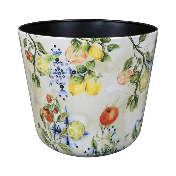 Ts Collection Bloempot Designed By Lammie Metaal 26x23cm Sunny Citrus thumbnail
