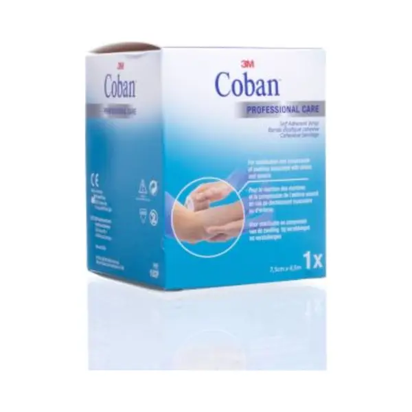 3M Coban Klebeband Hautfarbe 7, 5 Cm X 4, 5 M | 1 Stück thumbnail