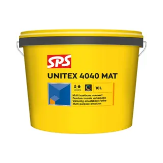 Sps Unitex 4040 Mat Muurverf - Op Kleur Gemengd - 10L