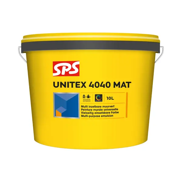 Sps Unitex 4040 Mat Muurverf - Op Kleur Gemengd - 10L thumbnail