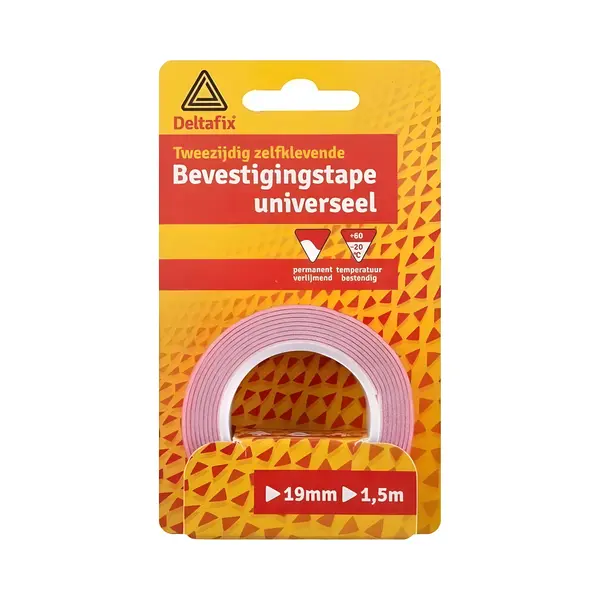 Deltafix Bevestigingstape Extra Dik. 19mm Breed. 1, 5m Lang. thumbnail