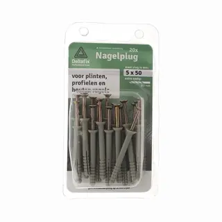 Benson Deltafix Slagpluggen/ Nagelpluggen 5 X 50 Mm. - 20 Stuks