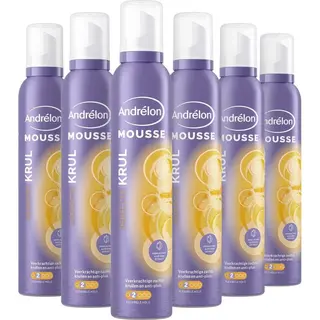 Andrélon Perfecte Krul Styling Haarmousse - 6 X 200 Ml - Voordeelverpakking