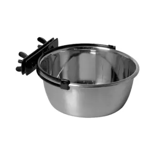 Adori Rvs Bak Met Schroefbevestiging - Hondenvoerbak - Ø14.5 Cm