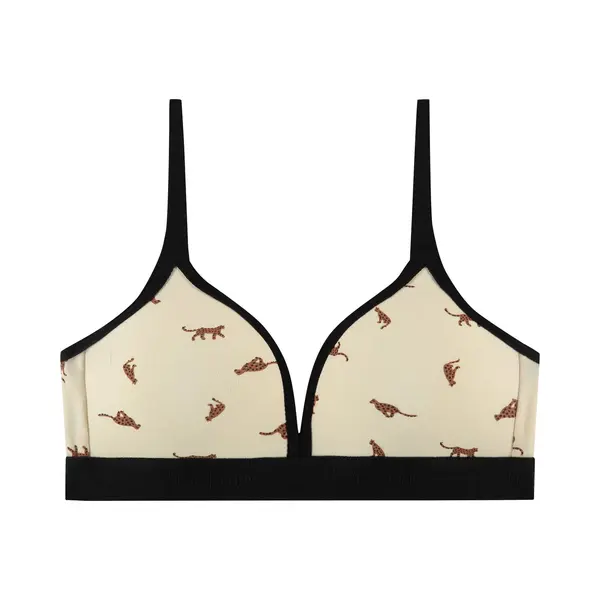 Ten Cate Basics Organic Cotton Stretch Voorgevormde Bh Top Leopard Voor Meisjes | Maat 75AA thumbnail