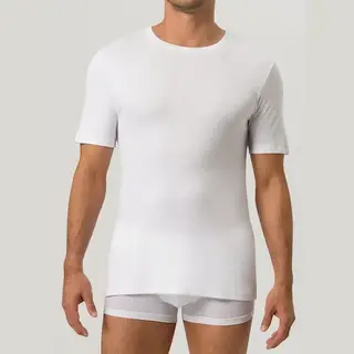 Ten Cate Basics 100% Organic Cotton T-shirt Wit 2 Pack Voor Heren | Maat M