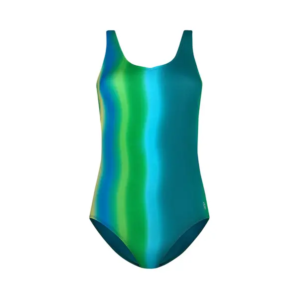 Ten Cate - Badpak Soft-Cup Botanical Gradient - Maat 40 - Blauw/Groen thumbnail