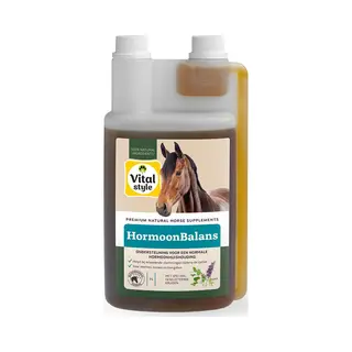 VITALstyle Hormoonbalans - Paarden Supplement - De Ondersteuning Voor Een Optimale Hormoonhuishouding - Met O.a. Monnikspeper & Ashwagandha - 1 L