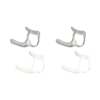 Difrax Losse Handgrepen Babyfles Natural - Zilver En Wit - 4 Stuks