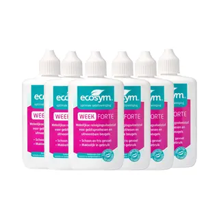 Ecosym Week Gel Forte - Kunstgebitreiniging - 6 X 100 Ml
