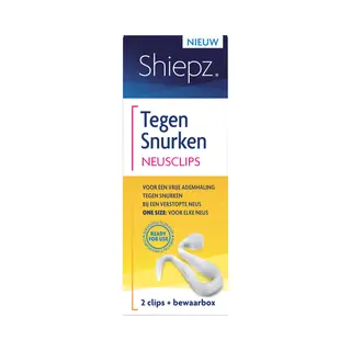Shiepz Tegen Snurken Neusclips - Tegen Snurken - Te Gebruiken Bij Slapen, Verkoudheid En Sporten - One Size - Direct Te Gebruiken - Voor Volwassenen -