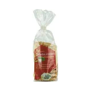 Billy's Farm Biologische Haverkoeken Chocolade Macadamia (Doos 8x200 Gram Grootverpakking) Nl-Bio-01