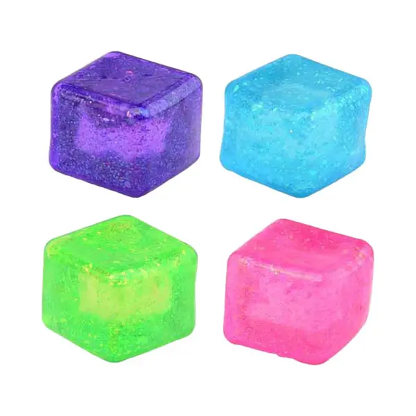 Johntoy Slowrise Antistress Glitterkubus thumbnail