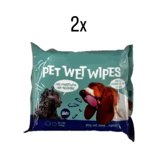 Vochtige Dierendoekjes - 2 Pakken - Pet Wipes