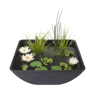 Velda Fountain Pond Bowl 75 X 75 X 35 Cm With Pump And Plant Basket