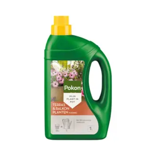 Pokon Terras & Balkonplanten Voeding 1L - Plantenvoeding Voor Buiten - 14ml Per 1L Water