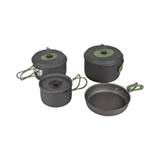 Bo-Camp - Pannenset - Explorer - 4-Delig - Hard Anodized - Aluminium