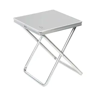 Bo-Camp Alu Tisch Platte Klapp Hocker Tablett Falt Angler Sitz Auflage Camping, Grau