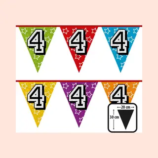 Boland - Holografische Vlaggenlijn '4' - Regenboog - Regenboog