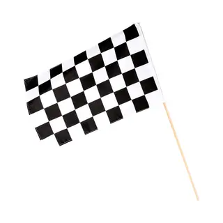 Boland - Polyester Zwaaivlag Racing - Sport - Autosport - Racewagen - Autorace - Finish Vlag