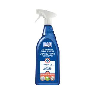 6x Blue Wonder Desinfectie Reiniger Spray 750 Ml