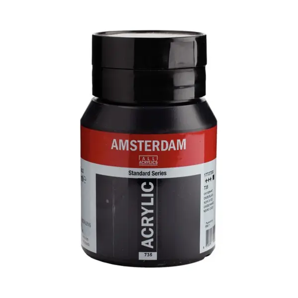 Royal Talens Amsterdam Standard Series Acrylglasbehälter 500 ml Oxid schwarz 735 thumbnail