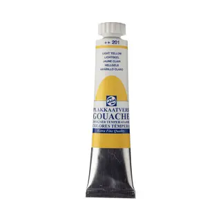 Plakkaatverf - 201 Lichtgeel - Gouache Extra Fine - Talens - 20 Ml