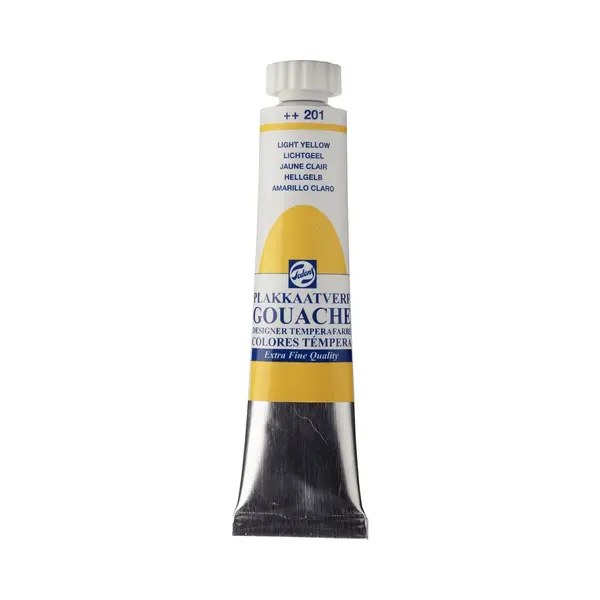 Plakkaatverf - 201 Lichtgeel - Gouache Extra Fine - Talens - 20 Ml thumbnail