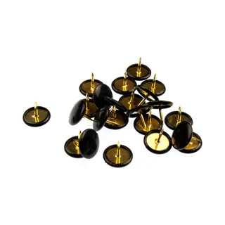 Kangaro Punaises - Messing - Zwarte Kop - 100 Stuks - K-26101