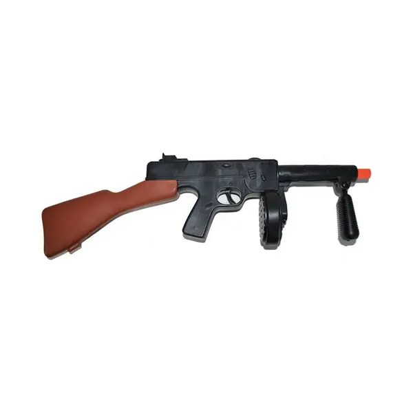 Funny Fashion Verkleed Speelgoed Wapens Gangsters Machinepistool - Zwart - 50 Cm - Tommygun - Boef/Al Capone thumbnail