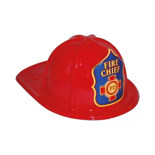 Funny Fashion Brandweerhelm - Rood - Kinderen - Verkleedaccessoire