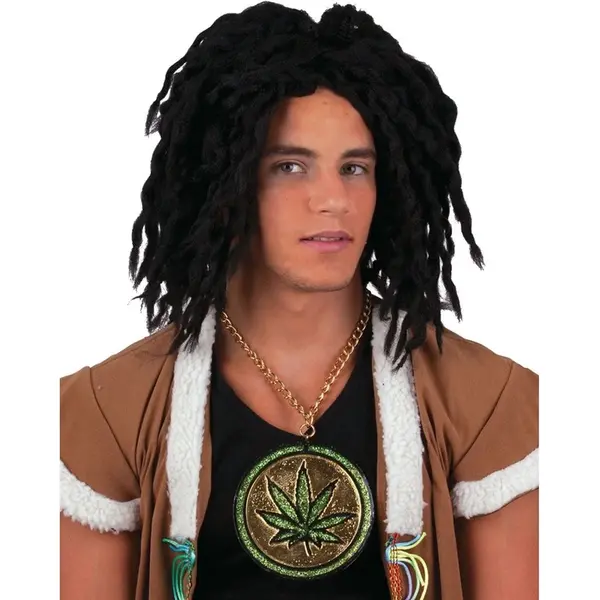 Funny Fashion Rasta Pruik Zwart thumbnail