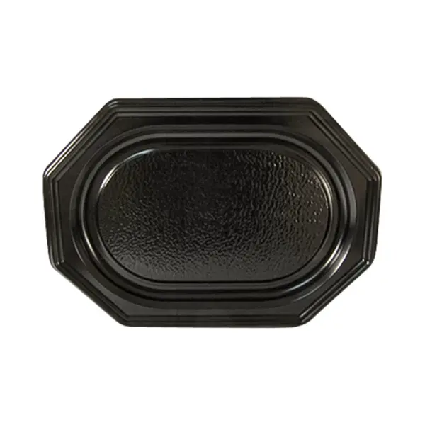 Iezzy disposables Cateringschaal Iezzy 35cm Rpet Zwart thumbnail