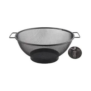 Kitchen Tools Vergiet - Rvs - Zwart - 26cm - Gaas