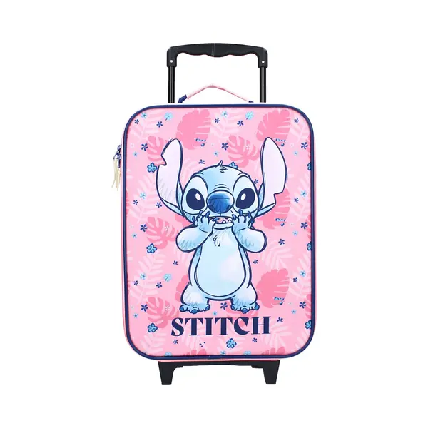 Disney Stitch - Trolley - 12 Liter - Voor Kinderen En Meisjes - Handbagage, Roze, Zachte Hoes, Roze, Zachte Hoes thumbnail